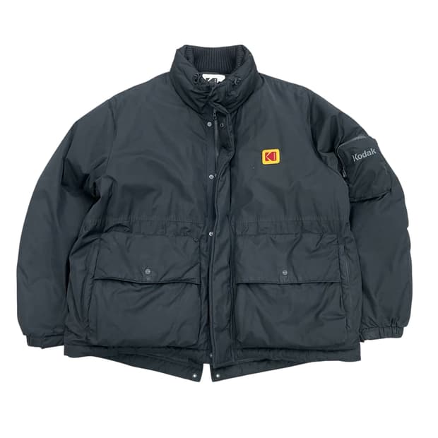 코닥 블랙 패딩 점퍼 M