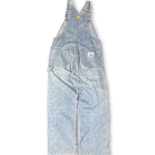 (32) 랭글러 연청 데님 롱 멜빵 팬츠