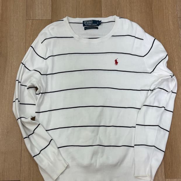 폴로 스트라이프 니트