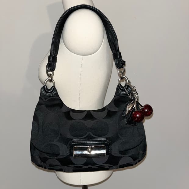 📦coach logo play shoulder bag