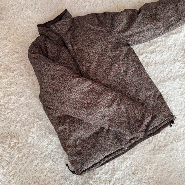 Vintage 브라운 리버시블 패딩