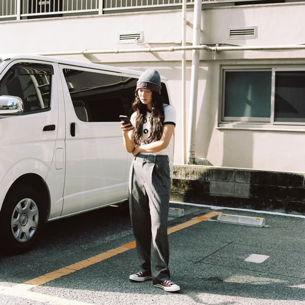 포니테일 베로나 해링본 슬랙스