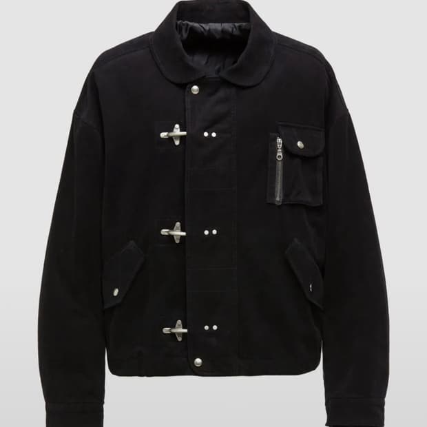 쿠어 워시드 파이어맨 자켓 (워시드블랙)