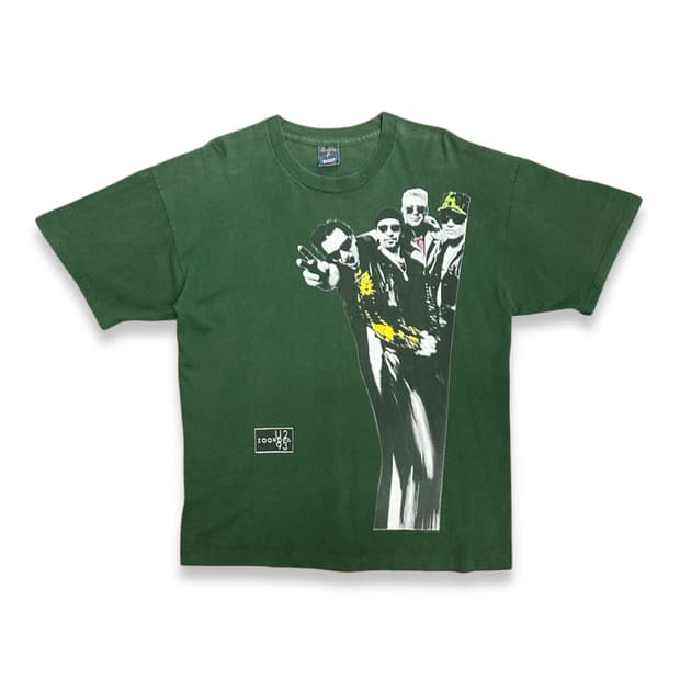 1993' U2 Zooropa 투어 티셔츠 XL