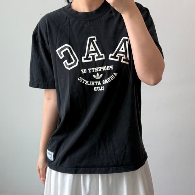 [XL] 아디다스 aac 블랙 반팔티