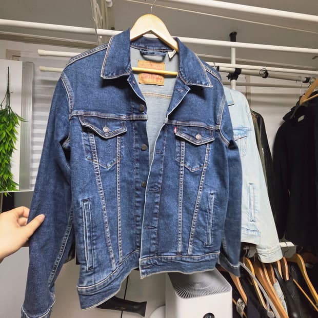 리바이스 데님 청자켓 M(100)