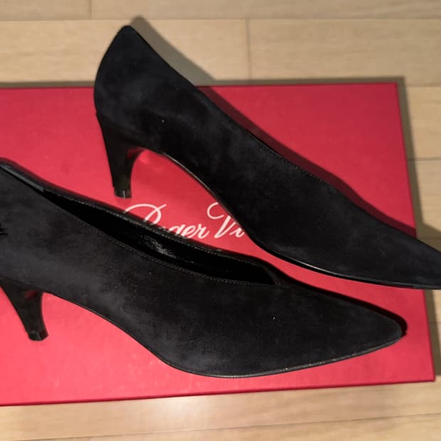 로저비비에 레더 스웨이드 키튼힐