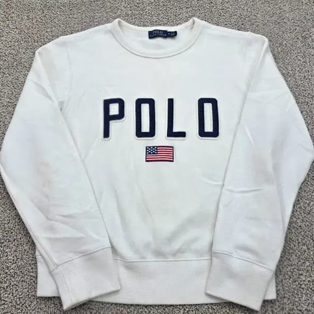 폴로 랄프로렌 성조기 로고 맨투맨 ~55반