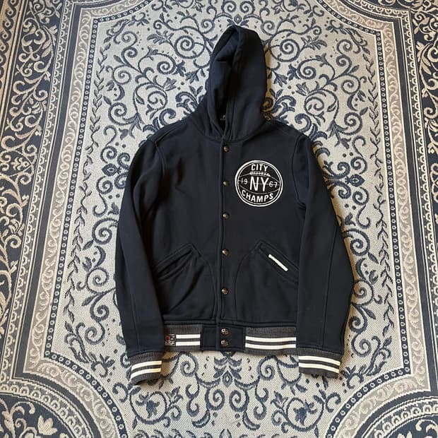 S 폴로 후드 바시티 자켓/W2350