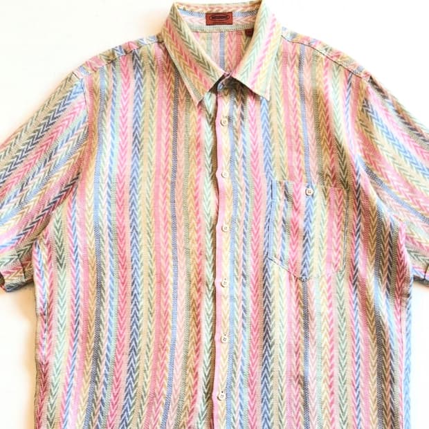 미쏘니 헤링본 린넨 셔츠