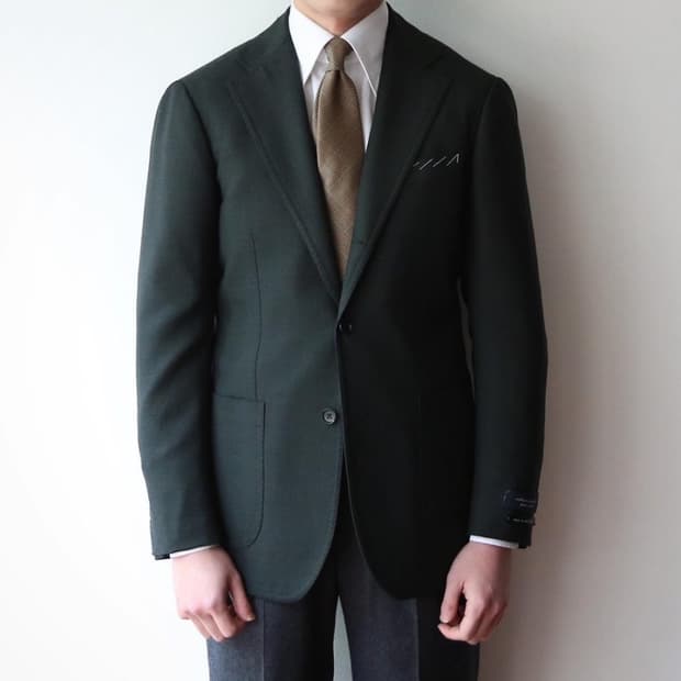 안드레아서울 링자켓 캄트위스트, 다크 그린