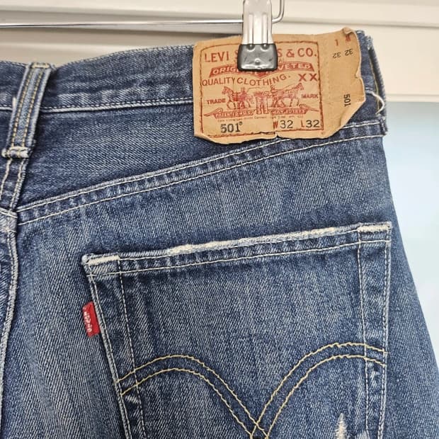 리바이스 501 데님 W32 L32