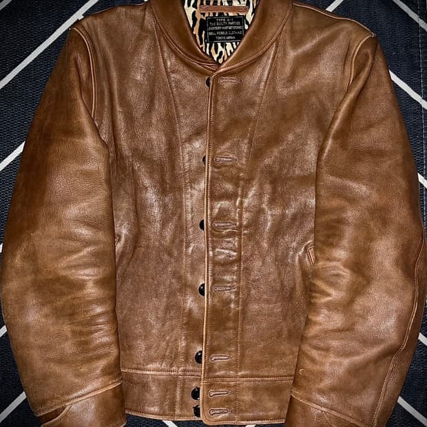 와코마리아 19FW 코삭자켓 카우하이드 브라운 L사이즈