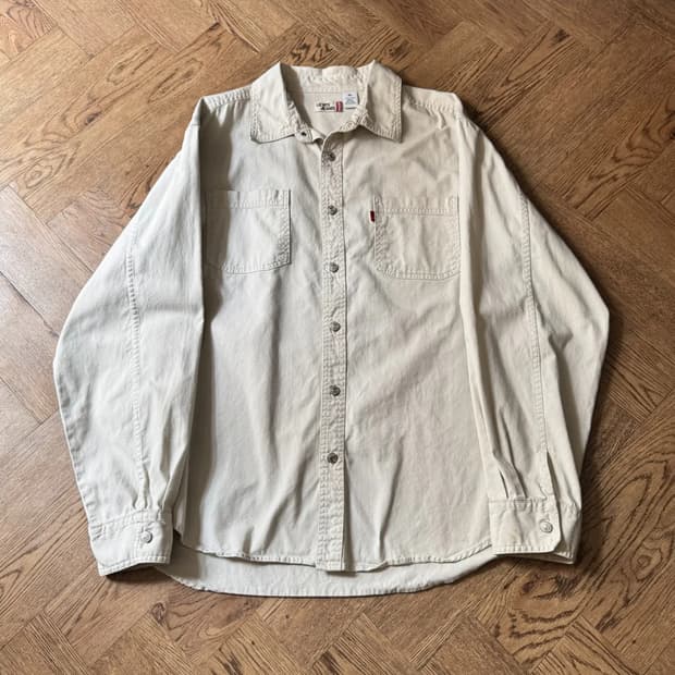 [XL]리바이스 블랭크탭 에크루 데님 워크 셔츠