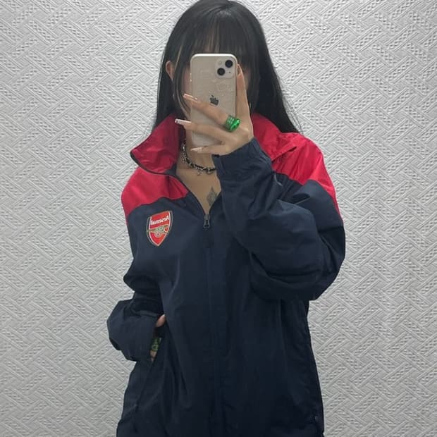 나이키 올드스쿨 스포티 아스날 바람막이 M C08180