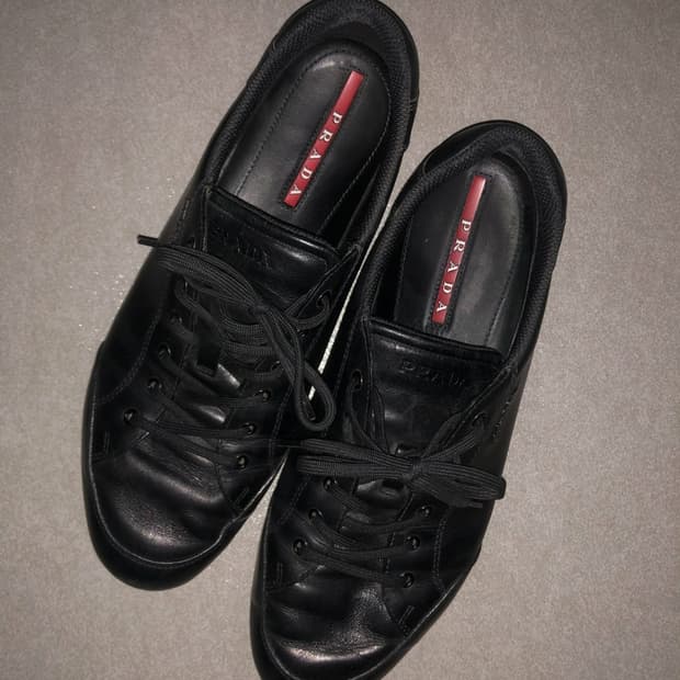 Prada sport 레더 아카이브 스니커즈