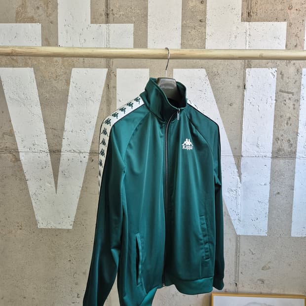 카파 그린 컬러 트랙 자켓