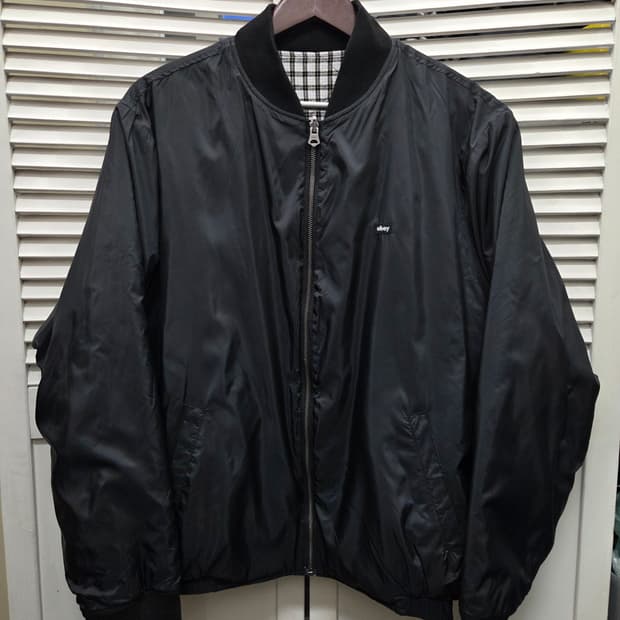 오베이 리버시블 블루종 자켓