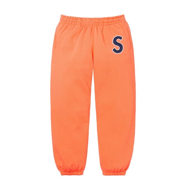 슈프림 S 로고 스웨트팬츠 라이트 오렌지 - 25SS