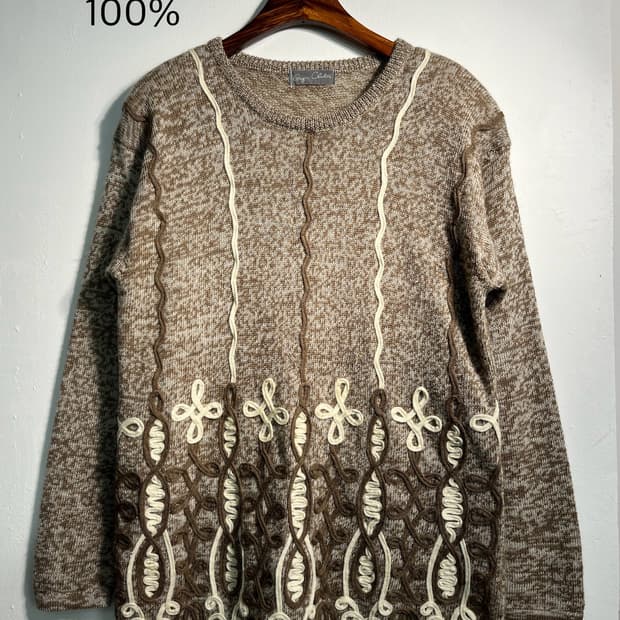 Wool 100% vintage knit