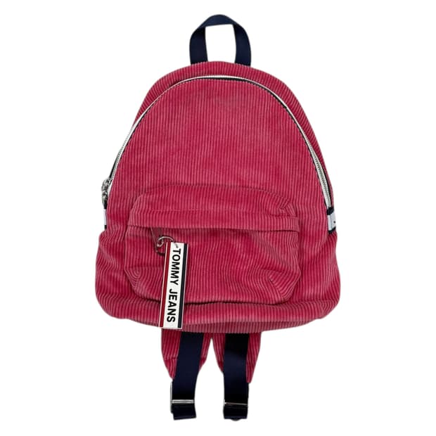 타미힐피거 타미진스 레귤러 코듀로이 테이프 미니백팩 가방 핑크