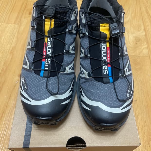 살로몬 XT-6 고어텍스 트레일 러닝화 245mm 블랙 에보니