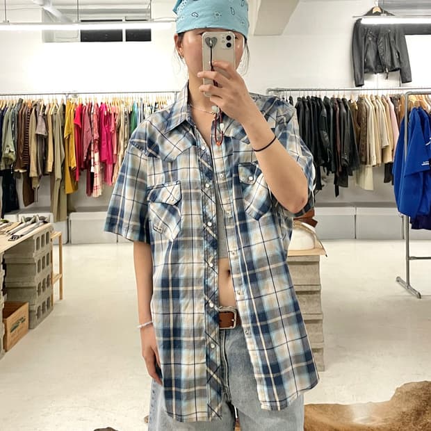 WRANGLER ombre western shirts 랭글러 옴브레 셔츠