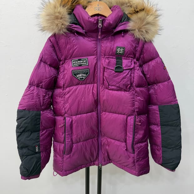 정품) 코오롱 여성 구스다운 패딩 95