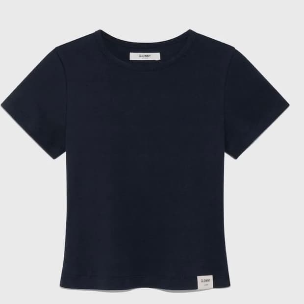 (새상품) 글로니 G baby tee 네이비 XL