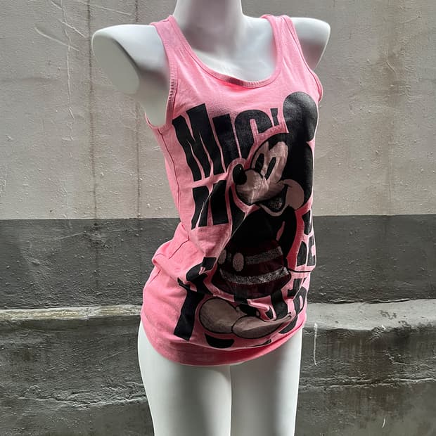Ask Y2K Mickey Pink Sleeveless