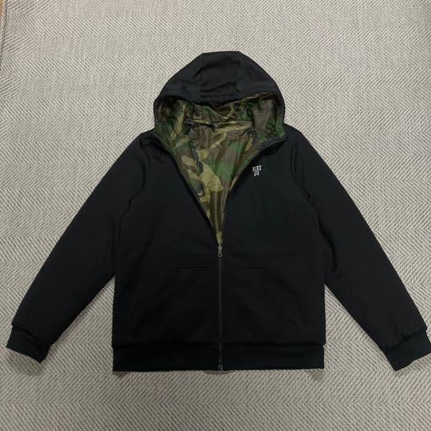 (105)나이키 us 오피셜 카모 리버시블 후드점퍼