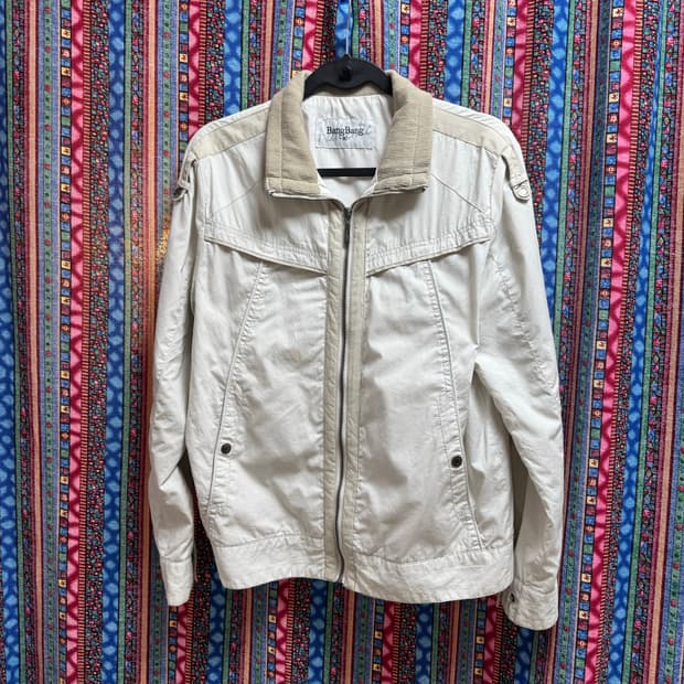 [빈티지] 뱅뱅 아이보리 봄버자켓