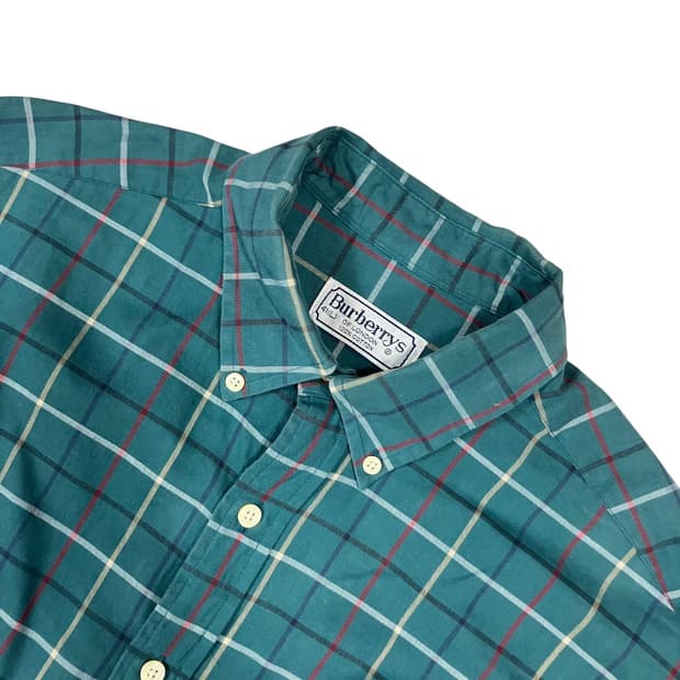 버버리 체크 남방 L