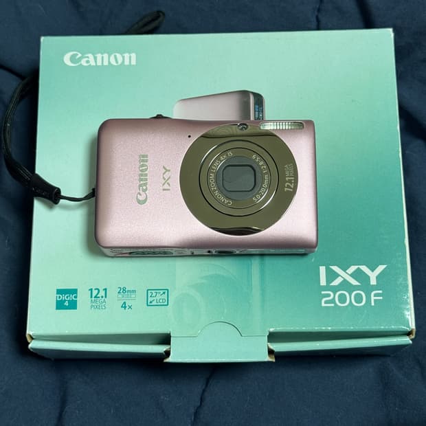 캐논 IXY 200F 핑크 디지털 카메라 (민트급)