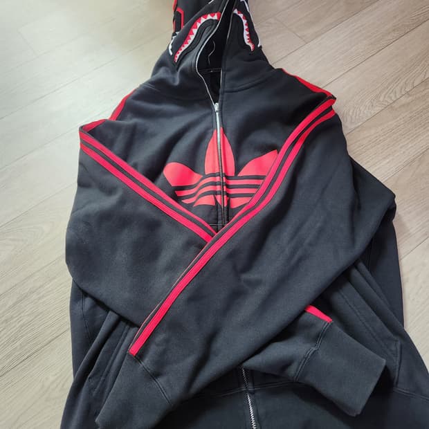 아디다스 베이프 후드집업 XL