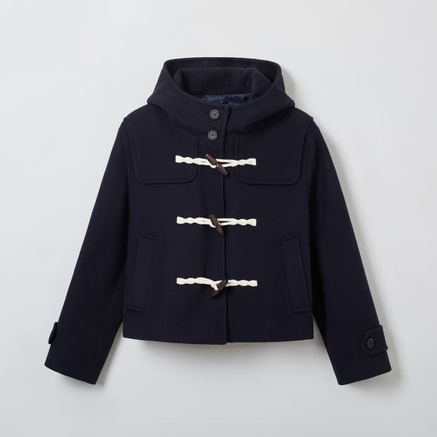 스파오 숏 더플 코트 네이비 S