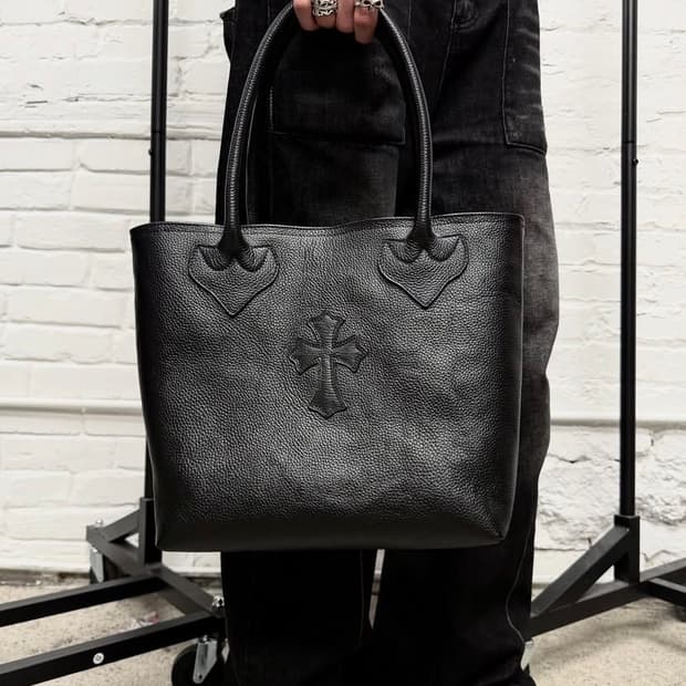 크롬하츠 크로스 패치 FS 레더 토트백