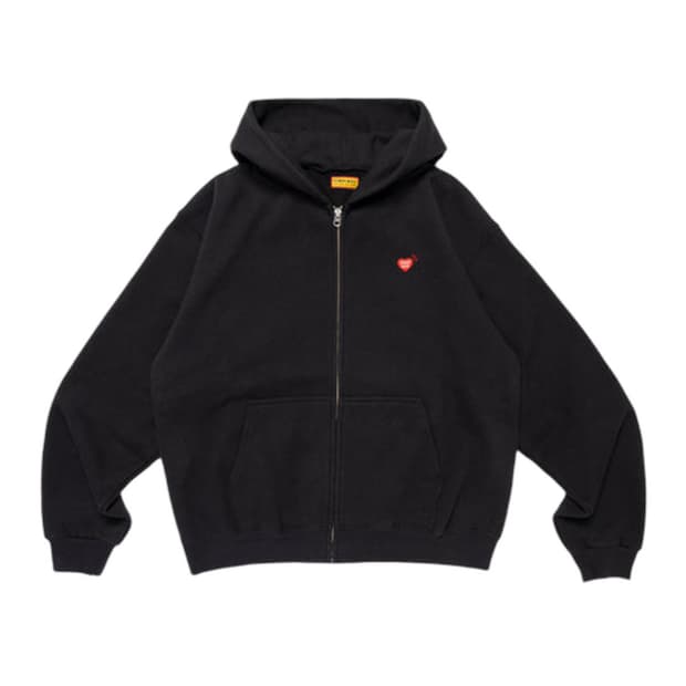 휴먼 메이드 클래식 집업 스웨트 후드 블랙 2XL