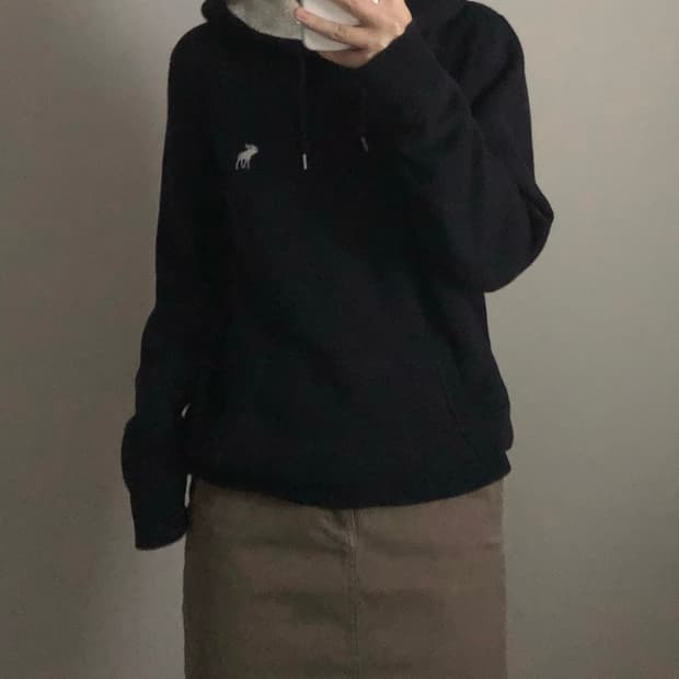 아베크롬비 순록 양털 후드티