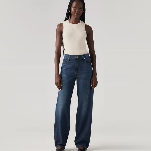 LEVIS 배기 대드 진 women 24