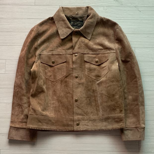 70s Sears 더 레더 샵 스웨이트 트러커 자켓