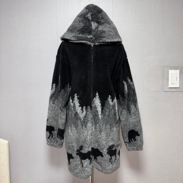 Nordic pattern fleece jumper