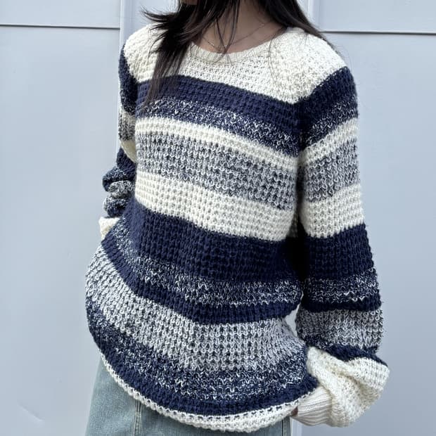 일본빈티지 로드버드커플스 스트라이트 니트