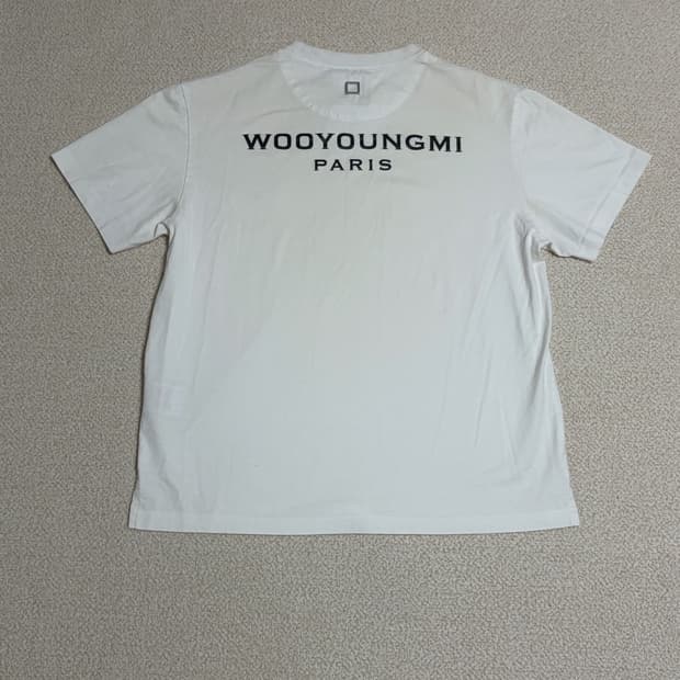 [44 size] 우영미 백로고 반팔 화이트