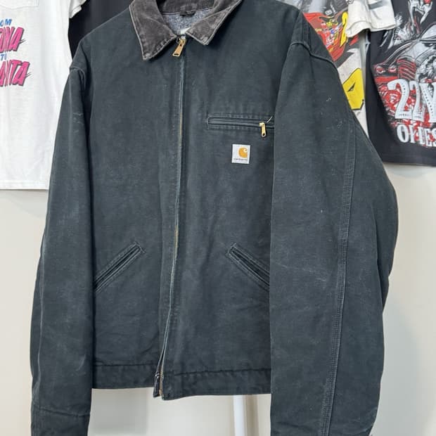 칼하트 J01 디트로이트 자켓 블랙 2XL