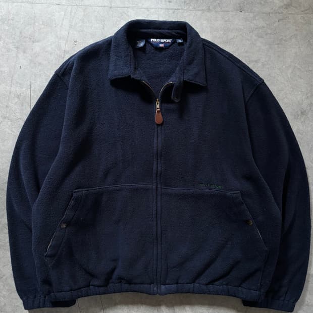 Polo Sport 폴로 스포츠 네이비 컬러 플리스 스윙자켓 