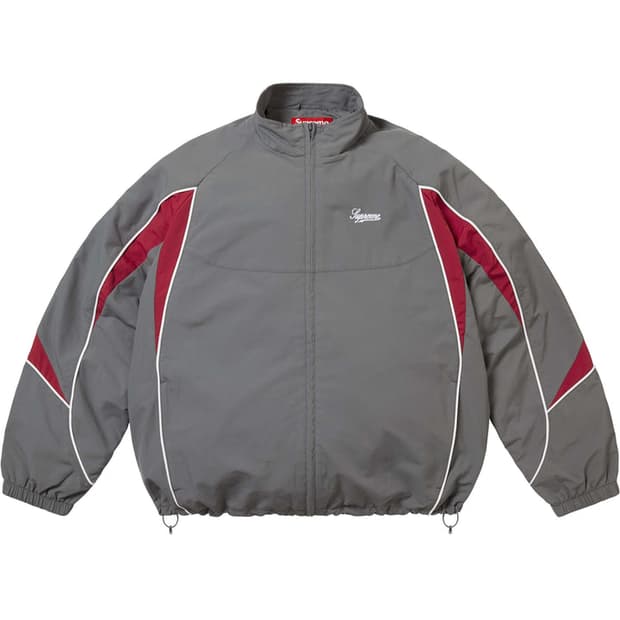 supreme contrast piping track jacket