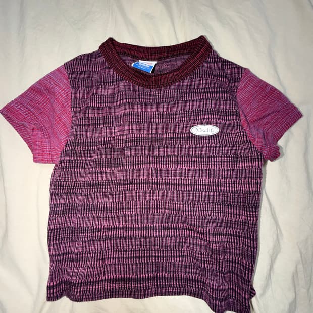 미스치프 반팔 니트