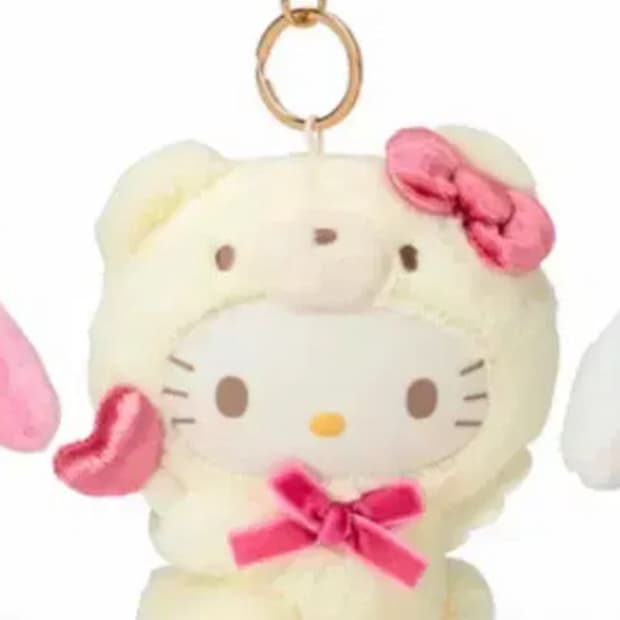 산리오 엔젤 베어 헬로키티 마스코트 인형 키링