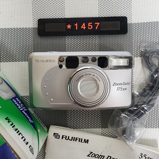 후지 줌데이트 115 SR 필름카메라 박스품